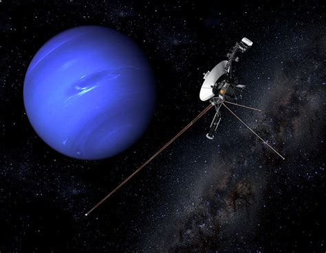 Voyager 2 Spacecraft Approaching Neptune Digital Art by Erik Simonsen - Fine Art America