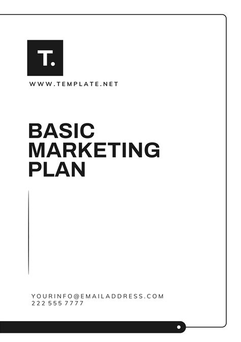 Free Basic Marketing Plan Template - Edit Online & Download | Template.net