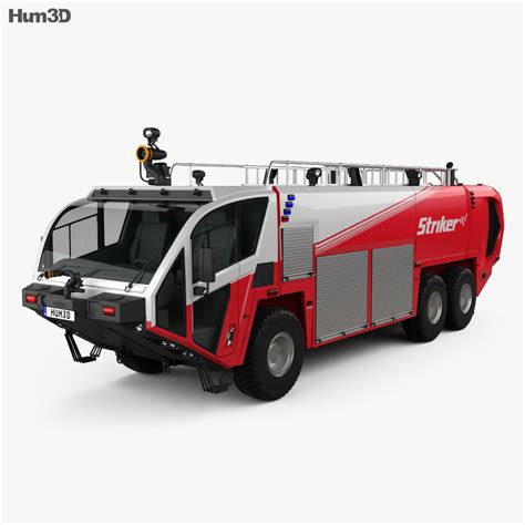 Oshkosh Striker 3000 Fire Truck 2010 3D model - Vehicles on Hum3D