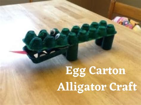 Egg Carton Alligator Craft for Preschoolers UPDATED 2020