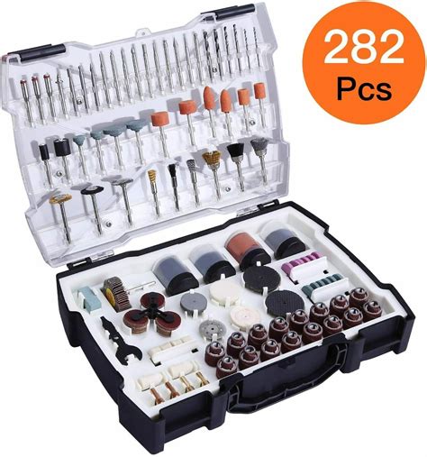 Rotary Tool Accessories Kit 282 Pieces 1/8-inch Diameter Shanks ...