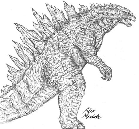 Cool American Godzilla sketch from Toho Kingdon Forum | Godzilla 2014 ...