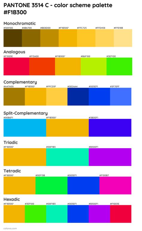 PANTONE 3514 C color palettes - colorxs.com