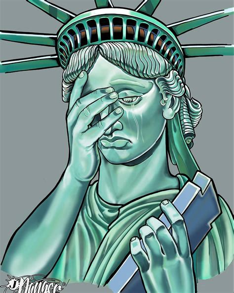 Statue Of Liberty Crying Drawing at GetDrawings | Free download