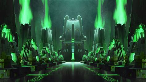 Necron Tomb - Art by Edouard Boccard - 40K Gallery