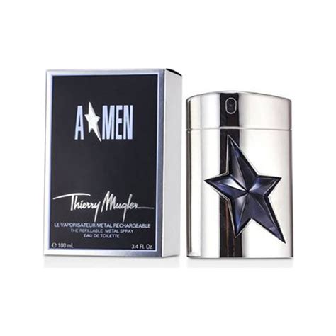 Angel *Refillable Metal* 3.4Oz Eau De Toilette For Men - Perfumes Plus International