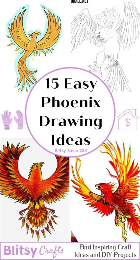 15 Easy Phoenix Drawing Ideas - How to Draw a Phoenix | Phoenix drawing ...