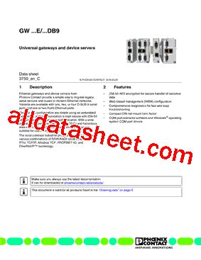 3750 Datasheet(PDF) - PHOENIX CONTACT