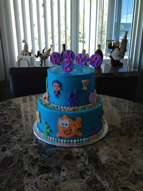 Emma's "Bubble Guppies" cake! :D | Bubble guppies cake, Cake, Birthday cake