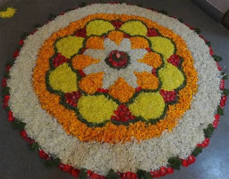 15 Beautiful & Colorful Flower Rangoli Designs Ideas For Pongal 2020 ...