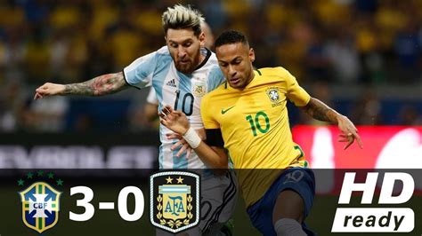 Résumé match brazil vs argentina 3_0 but highlights HD - YouTube