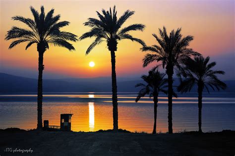 Lebanon Beach , Sea of Galilee [Kinneret], Israel | Sunset, Scenery ...