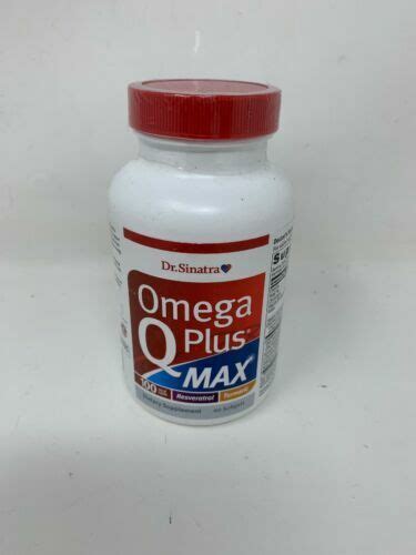 Dr. Sinatra Omega Q Plus Max 60 Softgels - Coq10 Resveratrol Turmeric for sale online | eBay