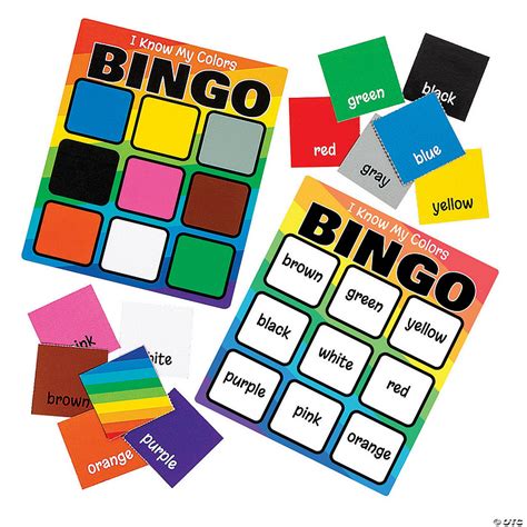 Learning Colors Dry Erase Bingo | Oriental Trading