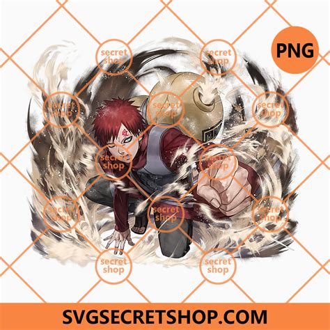 Gaara Of The Desert PNG, Gaara Prominent Tattoo PNG, Gaara Sand Demon PNG | SVG Secret Shop