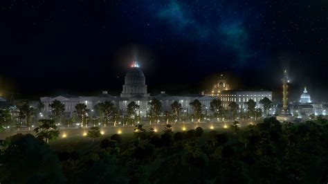 Capitol Hill at Night. : r/CitiesSkylines