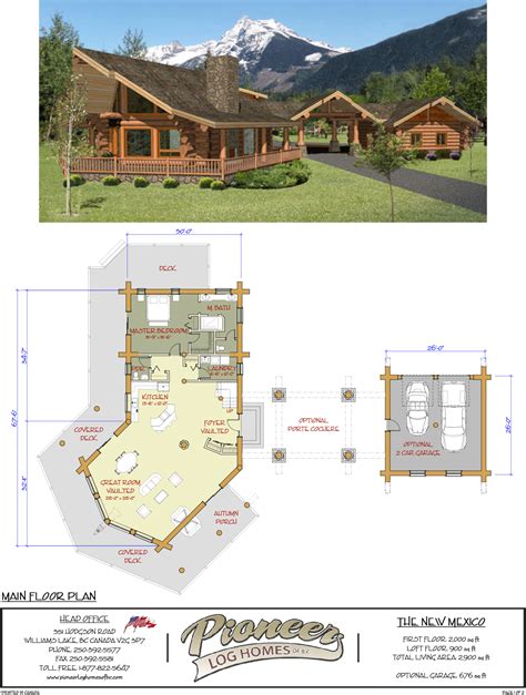 PioneerMidwest-New-Mexico-1 | Log home floor plans, Barn house plans ...