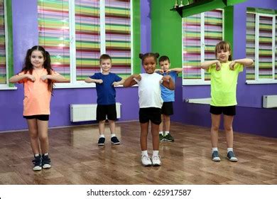 Group Children Dancing Choreography Class Stock Photo 625917542 ...