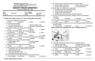 Soal Seni Rupa Soal seni rupaaaM 2 Kls 4 | PPT