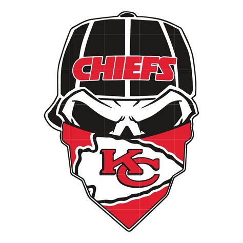 Kansas City Chiefs skull logo svg Basket ball svg Logo | Etsy