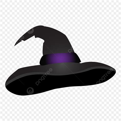 Witch Hats Clipart Vector, Black Halloween Witch Hat Png Material, Witch Hat Clipart, Black ...