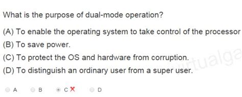 Operating System: dual mode operation- operating system