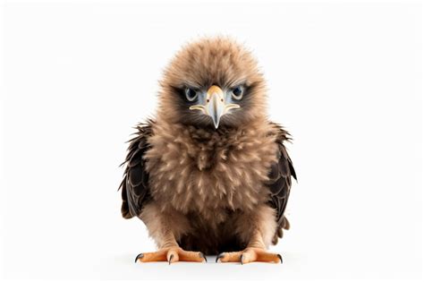 Premium AI Image | a baby eagle with white background