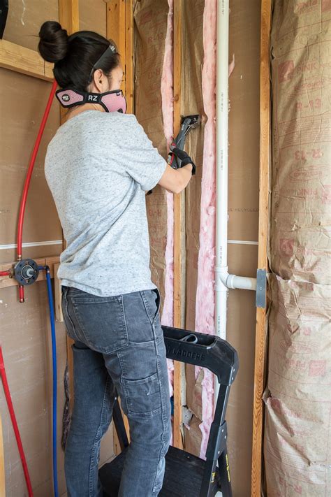 Guest Bathroom Renovation - Insulation and Cement Board Installation