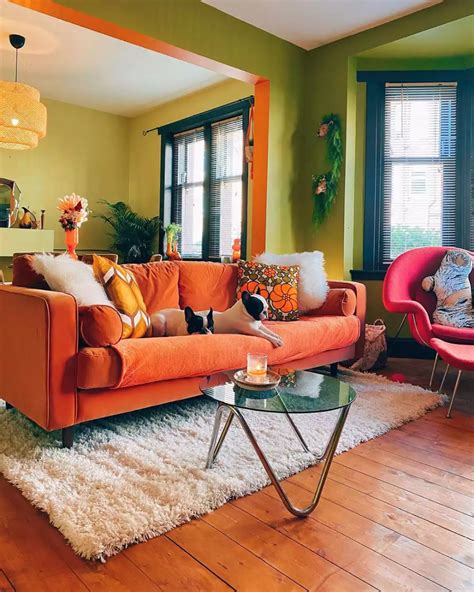 Orange Couch Living Room - livingrooms.one