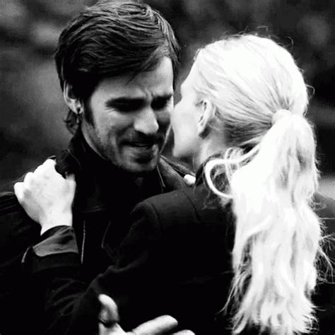 Kiss Hook GIF - Kiss Hook Swan - Discover & Share GIFs Once Upon A Time, Ouat Family Tree, Ouat ...