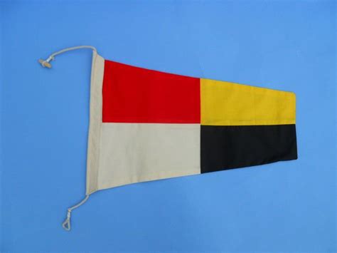 Number 9 - Nautical Cloth Signal Pennant | Nautical signal flags, Nautical flag alphabet ...