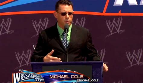 Chuichali: WWE Michael Cole Photos at WWE WrestleMania 28 Press Conference