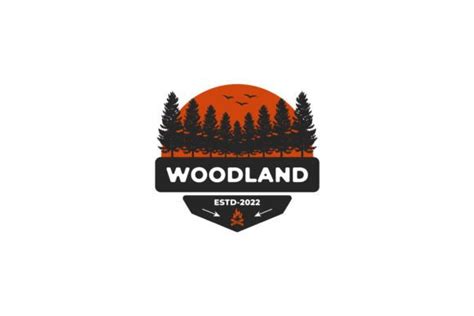 Woodland Emblem Logo Vector Design Graphic by gocreativestudio313 · Creative Fabrica