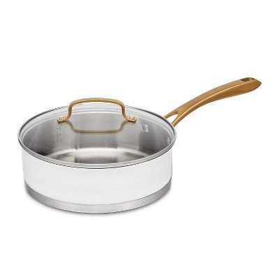 Cuisinart Classic 3.5qt Stainless Steel Saute Pan With Cover And ...