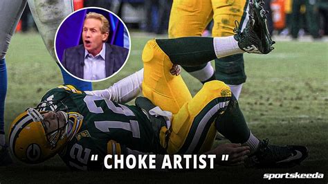 Skip Bayless had some choice words for Aaron Rodgers in the playoffs