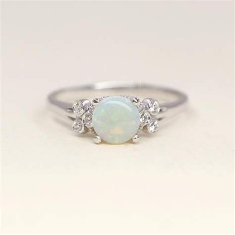 Natural Opal Engagement Ring / 14k Opal Ring / Opal Wedding - Etsy | Engagement rings opal, Opal ...