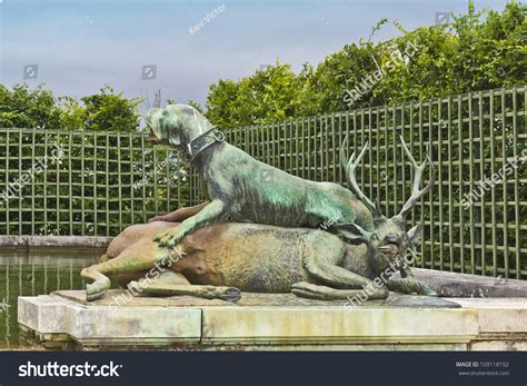 Sculpture In The Garden Of The Versailles Palace. The Palace Versailles Was A Royal Chateau. It ...