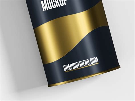 Cylinder Tube Packaging Mockup • graphicfriend.com