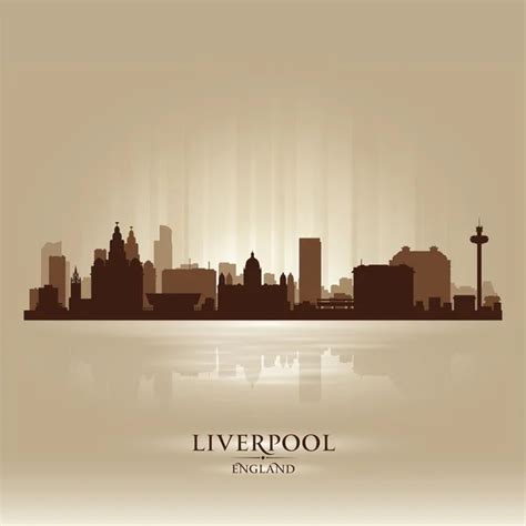 Liverpool city skyline silhouette — Stock Vector © Yurkaimmortal #28685147