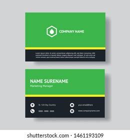 Professional Business Card Template Vector Stock Vector (Royalty Free) 1461193109 | Shutterstock