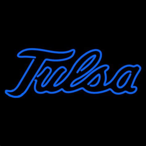 Custom Tulsa Golden Hurricane Wordmark 1982 Pres Logo NCAA Neon Sign ...