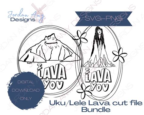 UKU & LELE BUNDLE Volcano Cut File, Uku/lele, Svg, Png, I Lava You, Couples Shirt - Etsy