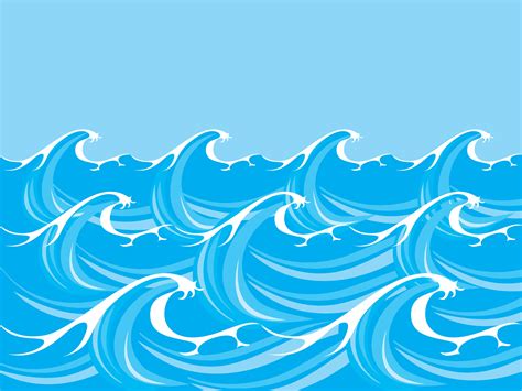 Ocean/ Sea Waves Vector 226345 Vector Art at Vecteezy