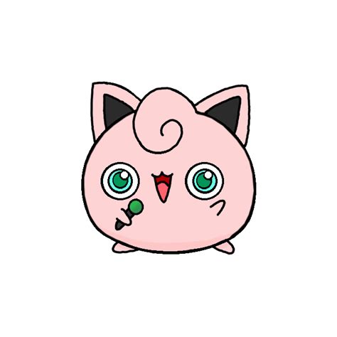 How to Draw Jigglypuff from Pokemon - Step by Step Easy Drawing Guides - Drawing Howtos