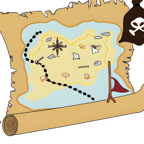 Pirate Map Cartoon · Creative Fabrica