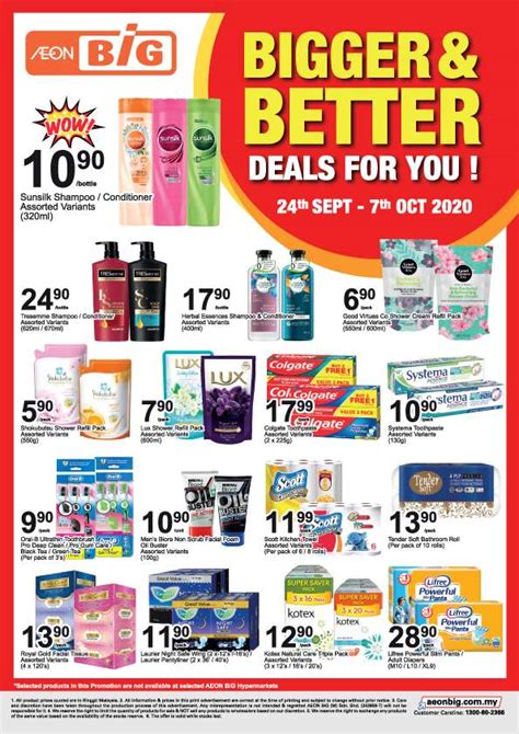 Aeon Big Bigger & Better Deals Catalogue (24 September - 7 October 2020 ...