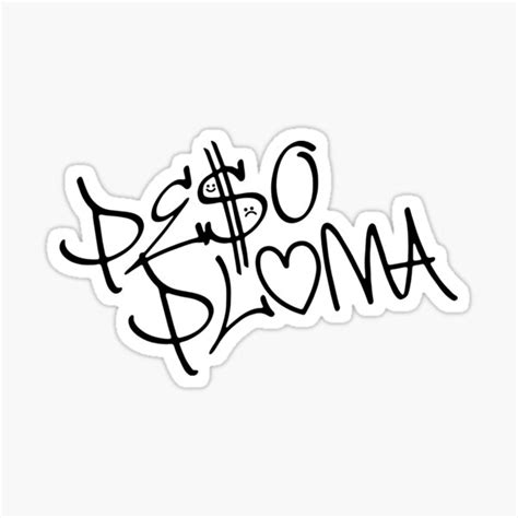 "Peso Pluma " Sticker for Sale by CustomTees21 | Redbubble