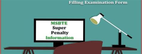 MSBTE Super Penalty Exam Form 2023 Summer Exam Form