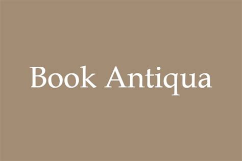 Book Antiqua font - ActionFonts.com