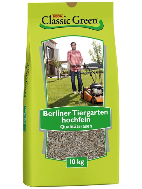 Rasensamen Classic Green Rasen Berliner Tiergarten hochfein 10kg Saatgut